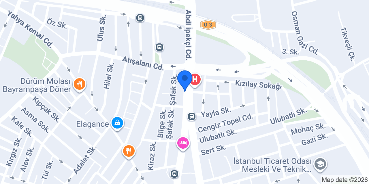 Vakıf Katılım Bayrampaşa Şubesi konumu
