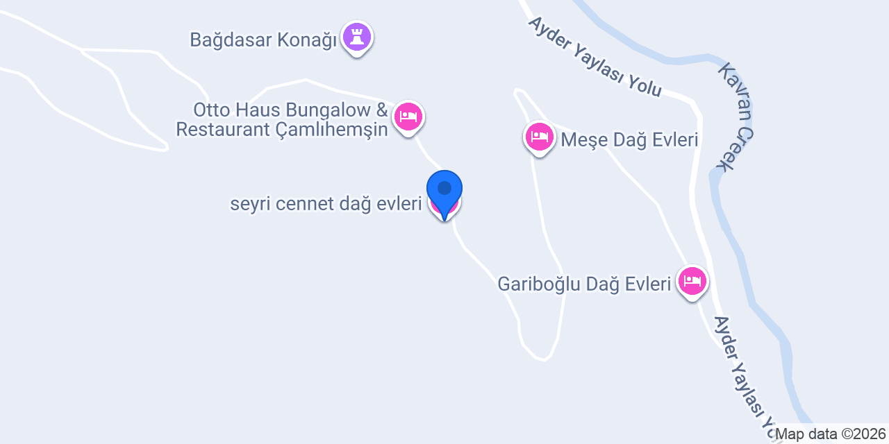 seyri cennet dağ evleri konumu
