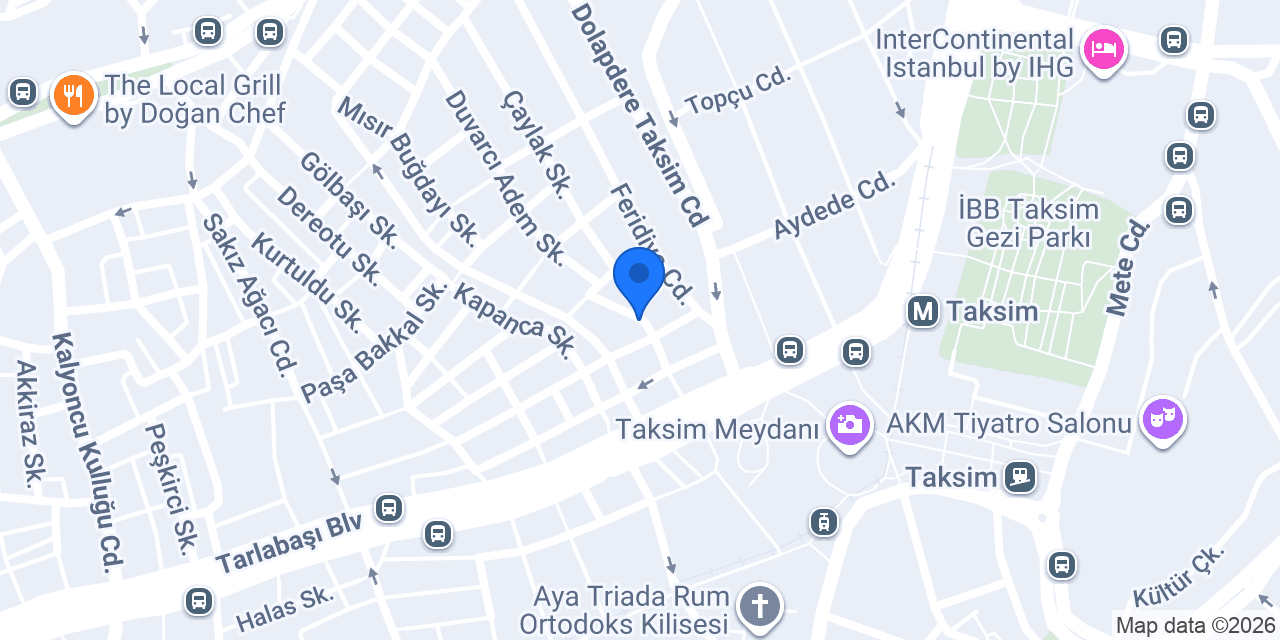 Comfort Hotel Taksim konumu