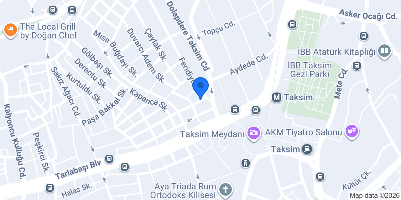 Tamara Residence Hotel Istanbul konumu