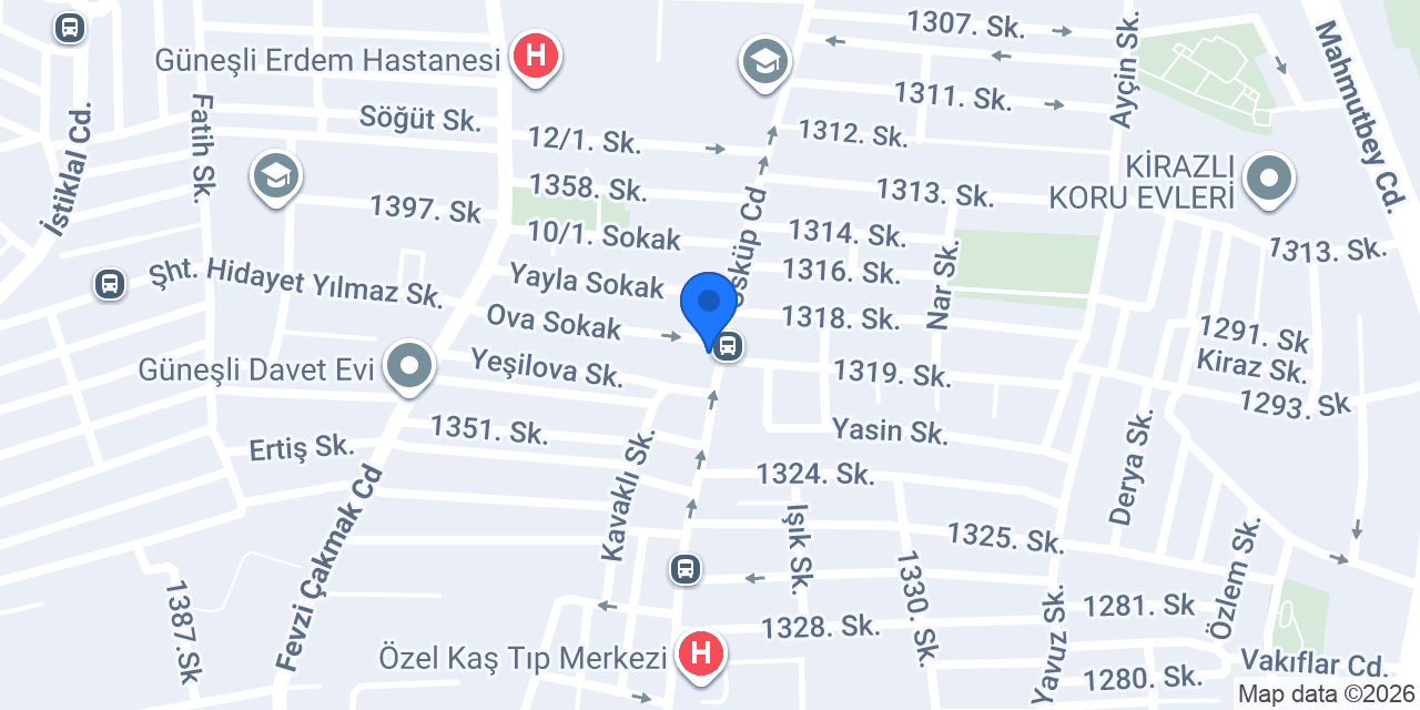 Tunç Börek Salonu konumu