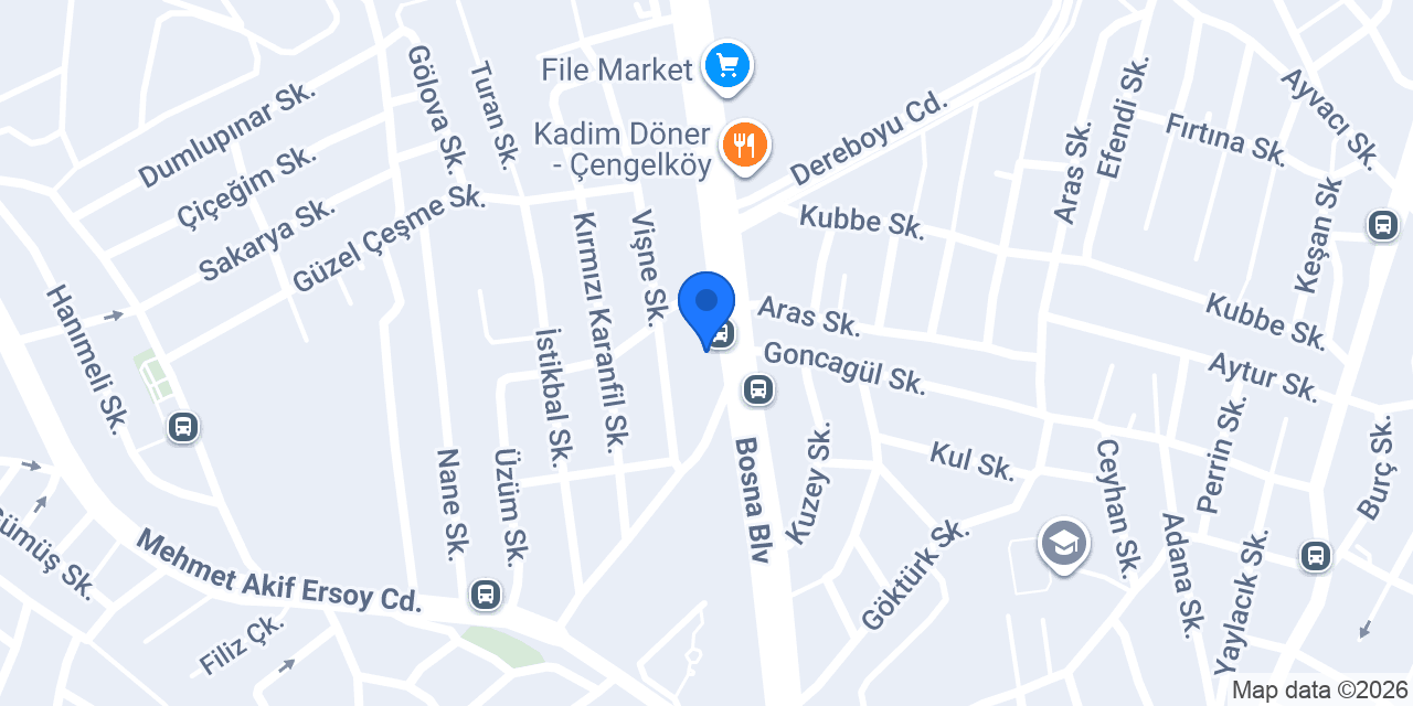 Grand Çamlıca Burger konumu
