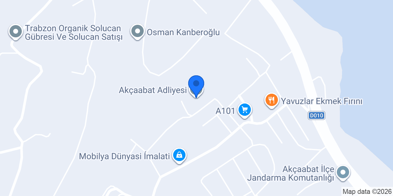 Akçaabat Adliyesi konumu
