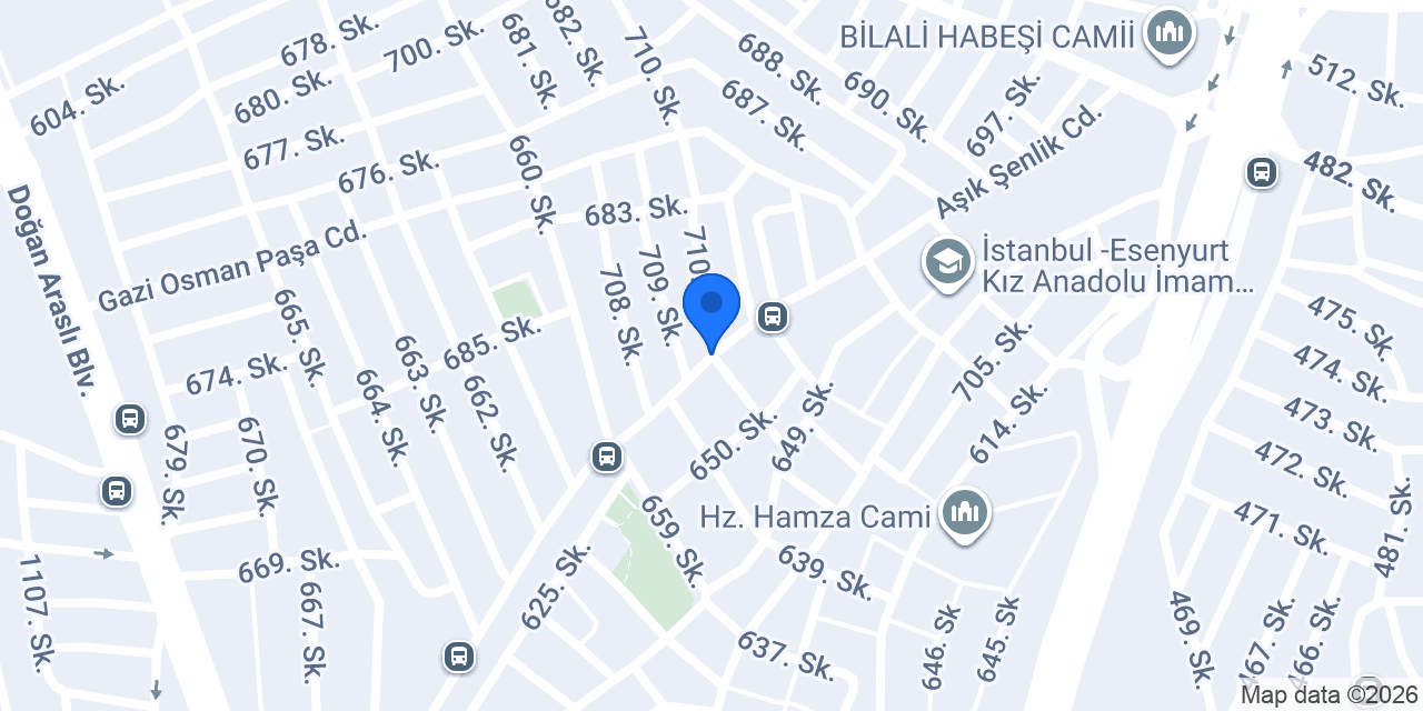 Esenyurtta satılık daireler konumu