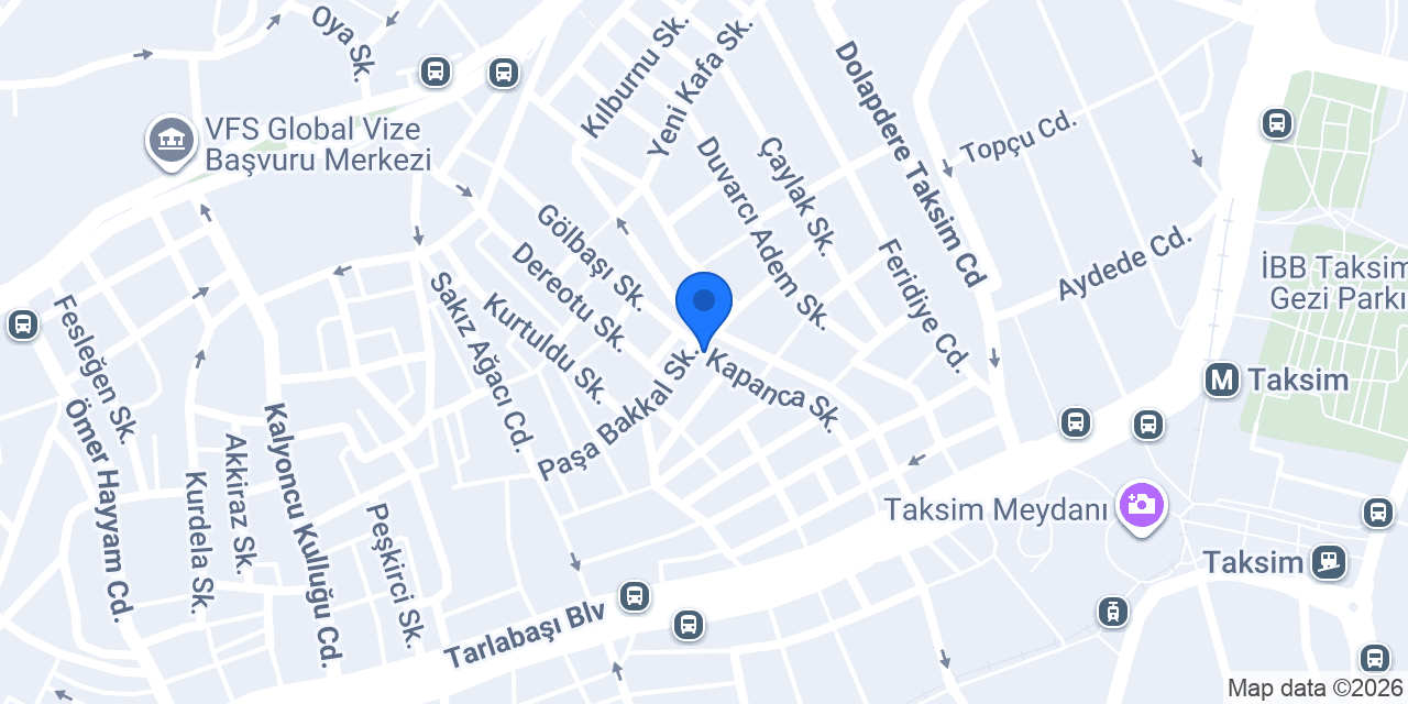 İstanblue Taksim Hotel konumu