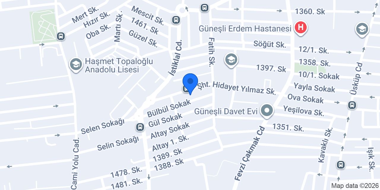 Lampada Aydınlatma konumu