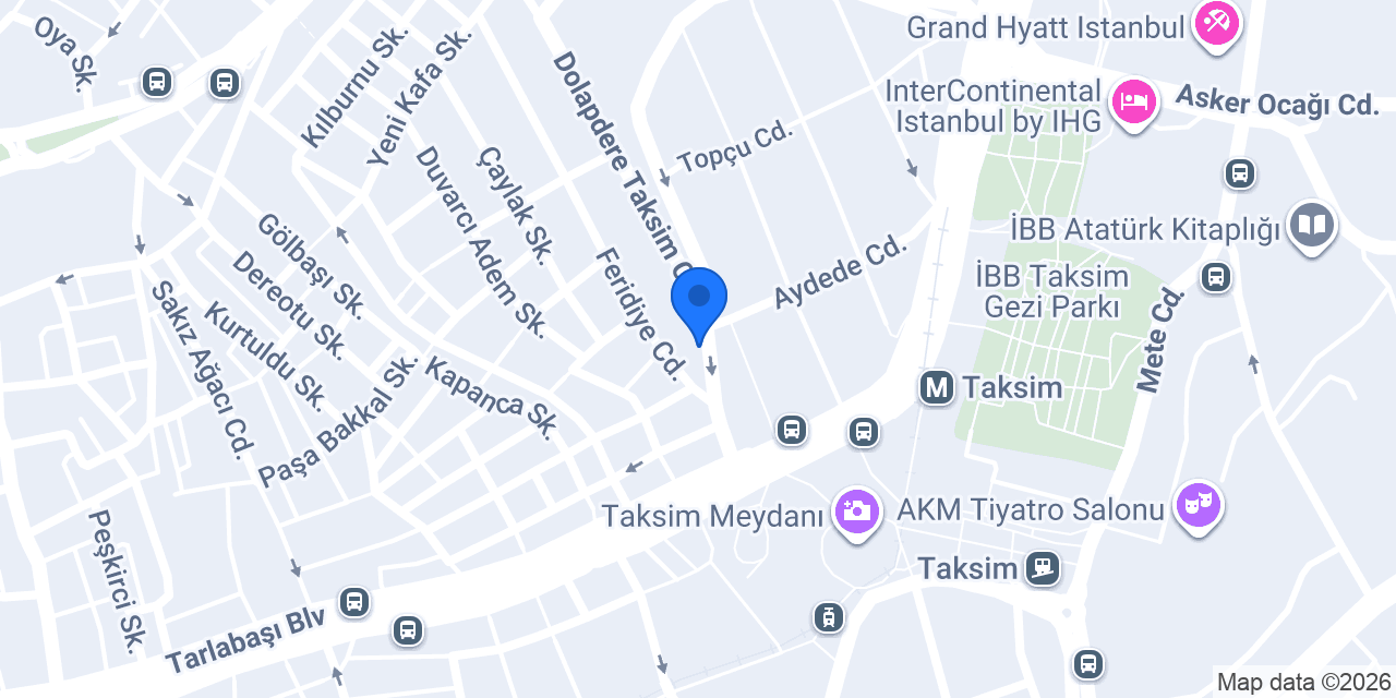 TAKSİM OTOPARK konumu