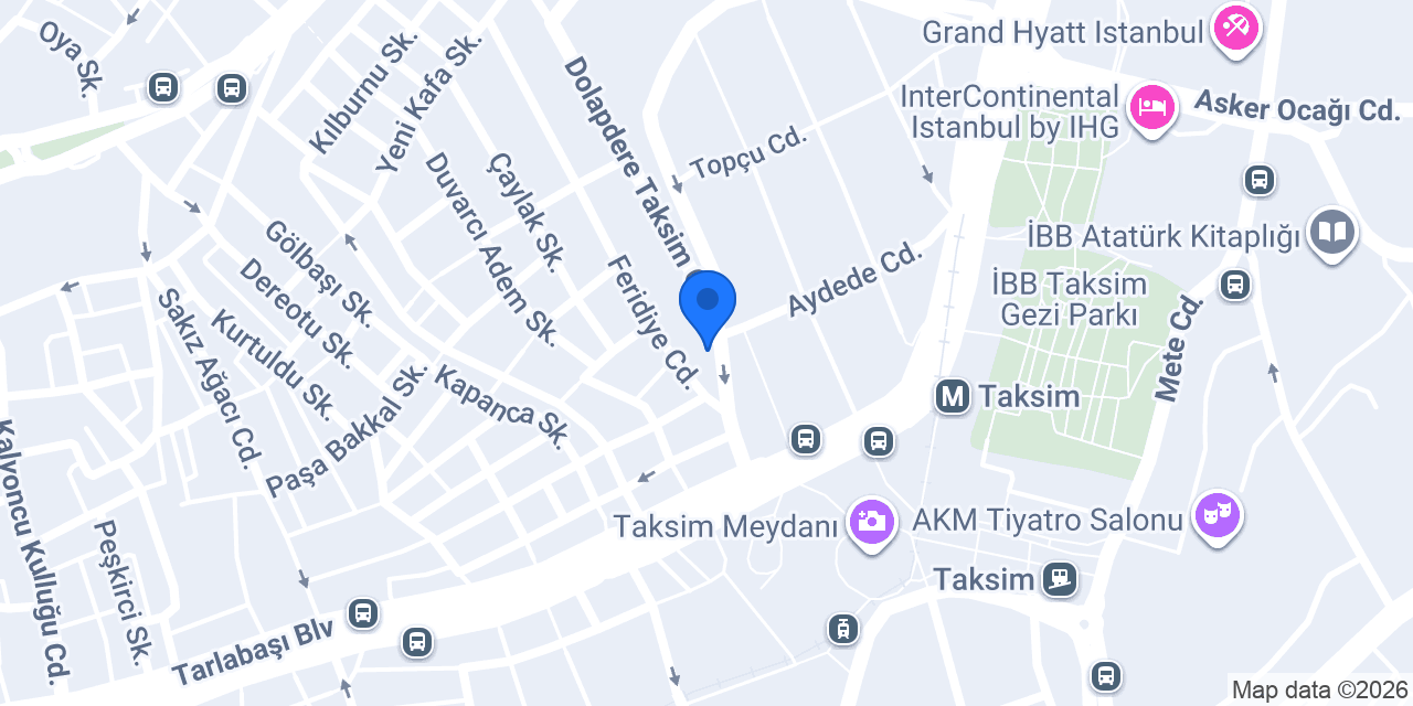 Taksim Talimhane Eczanesi konumu