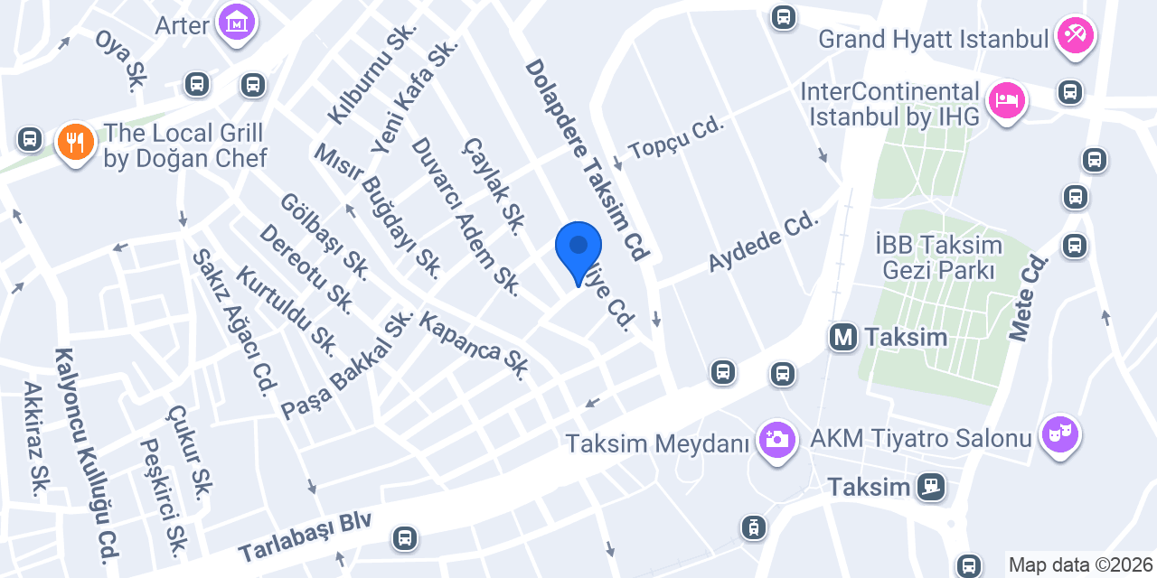 BERBER YASİN ÖZTÜRK TAKSİM konumu