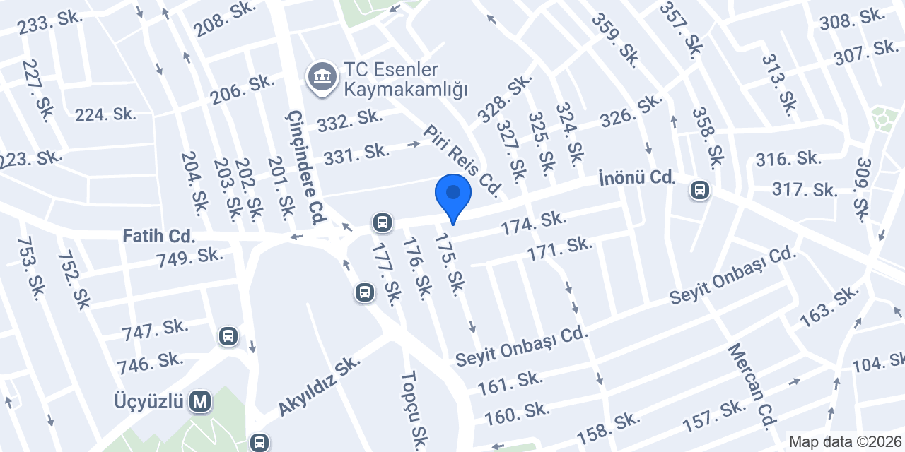 Seyidoğlu Ücyüzlü Şubesi konumu