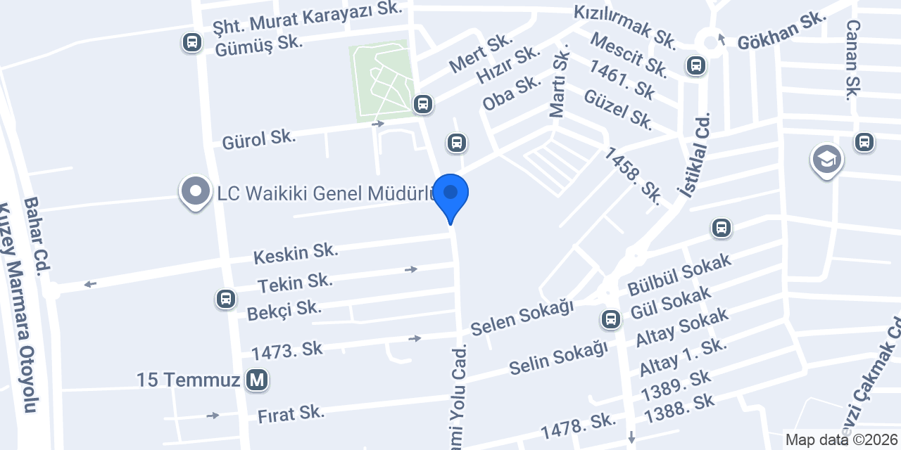 Güneli Fırın (Evren Şube) konumu