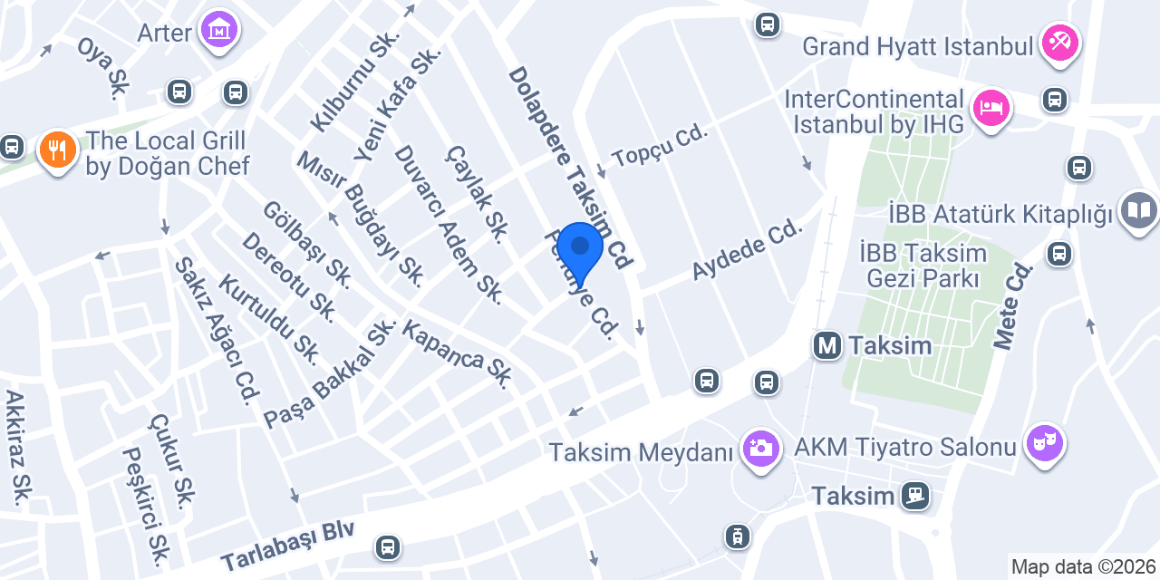 Taksim ucuz Apart konumu