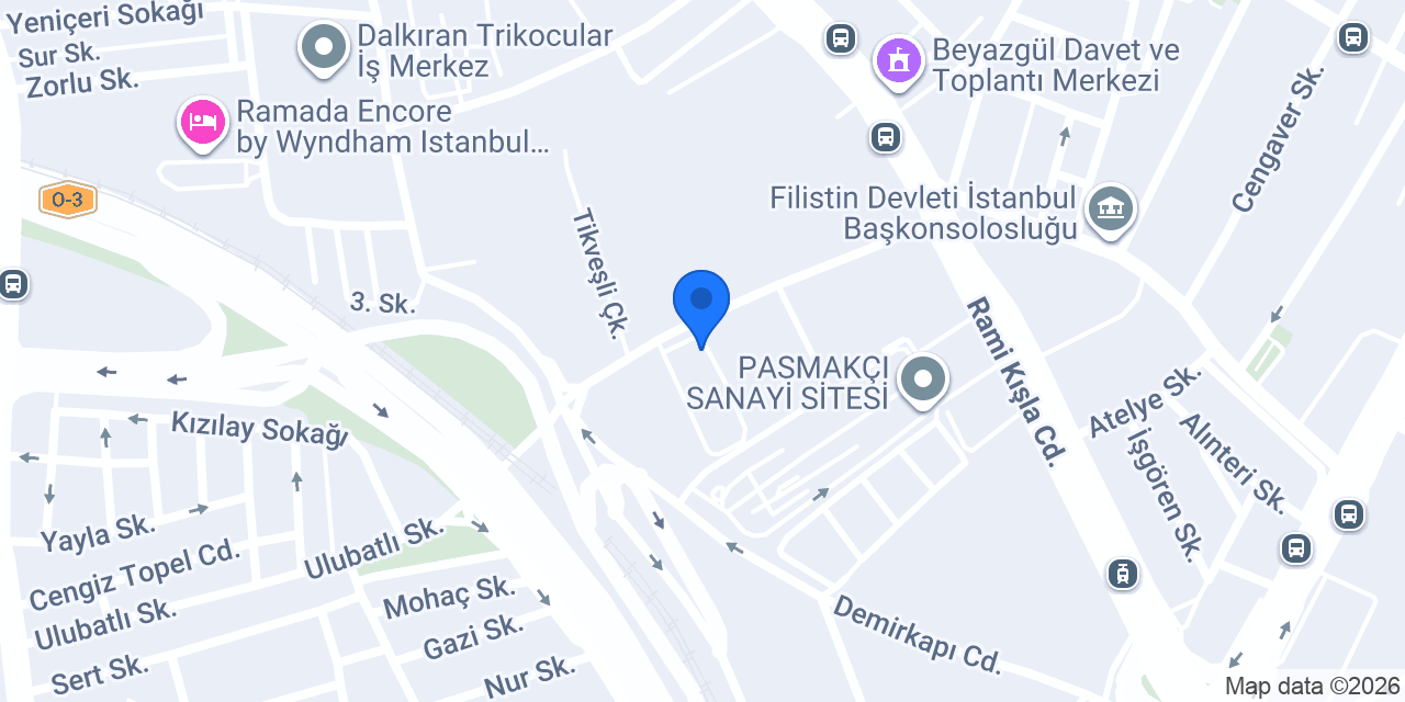 Ara Valf Ltd. Şti. konumu