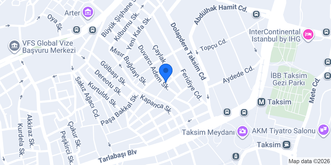 TAKSİM UMUT OTOPARK konumu