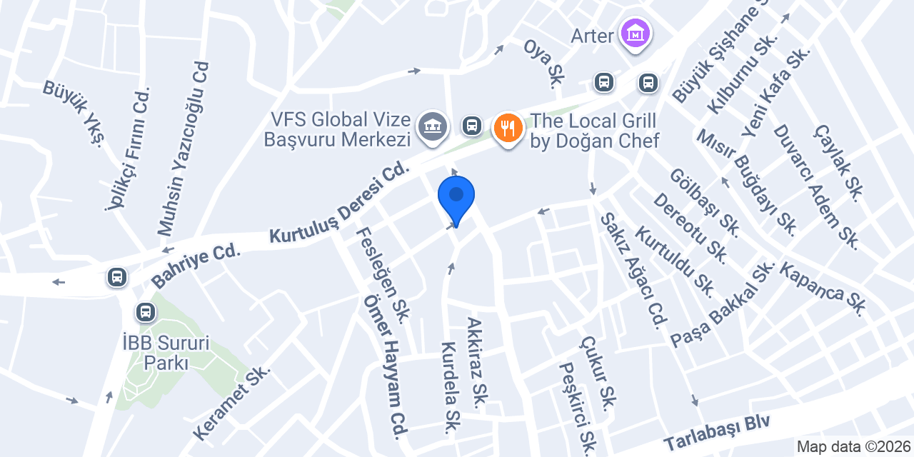 Akbulut Demir Doğrama konumu