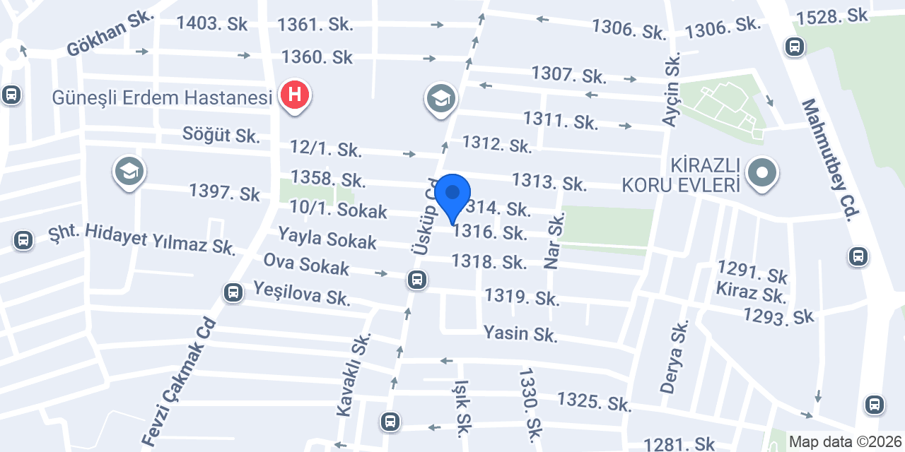 GÜNEŞLİ PSİKOTEKNİK konumu
