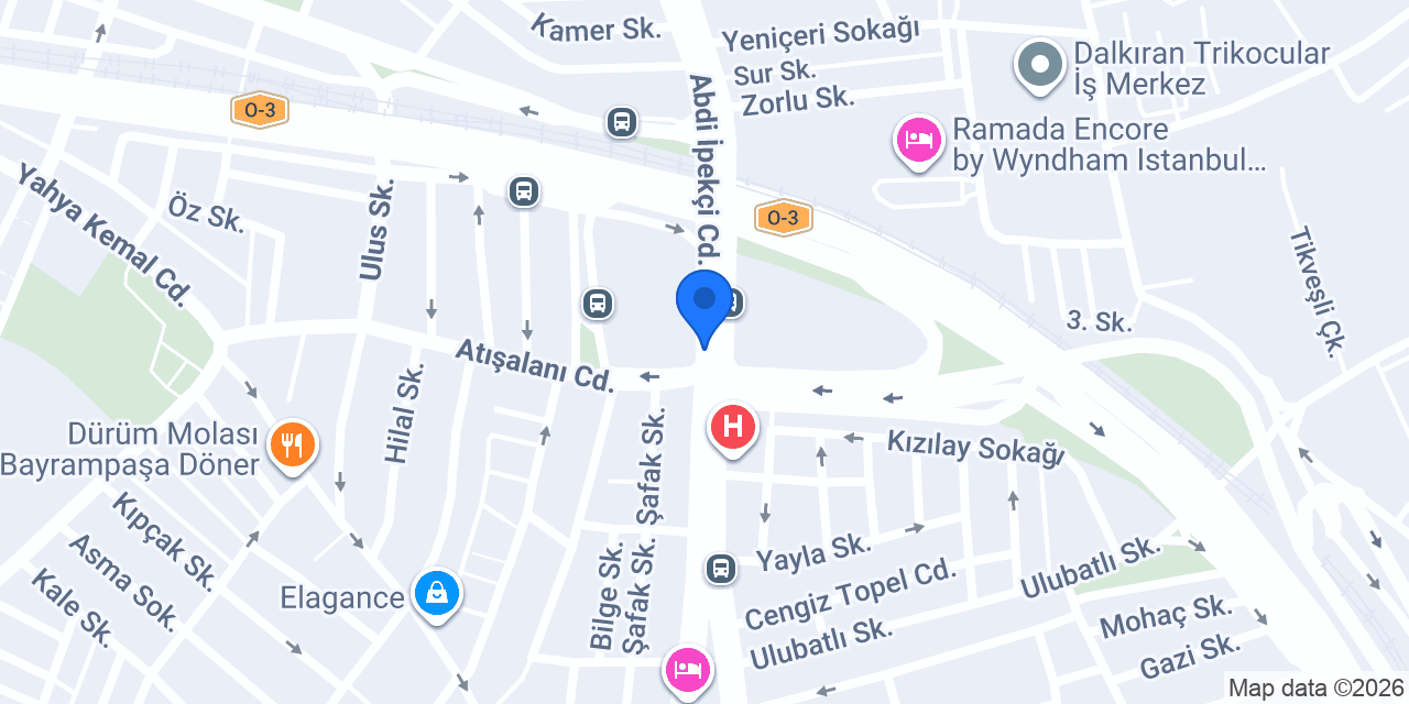 İstanbul Ofset Matbaa konumu