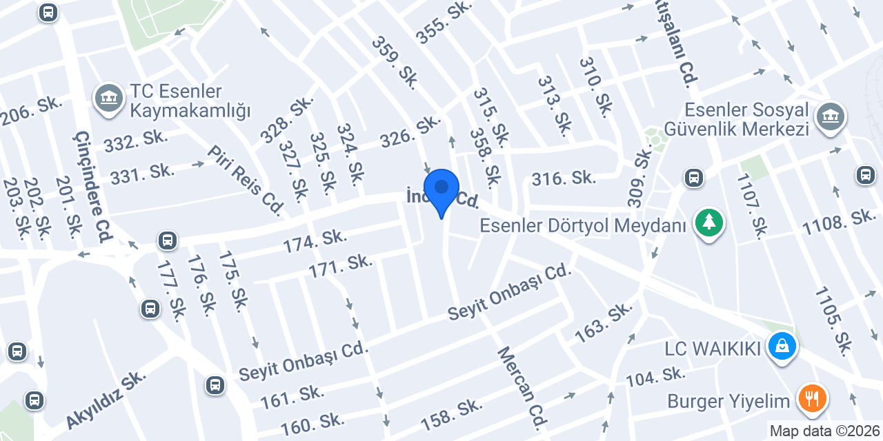 Esenler Ece Sürücü Kursu konumu