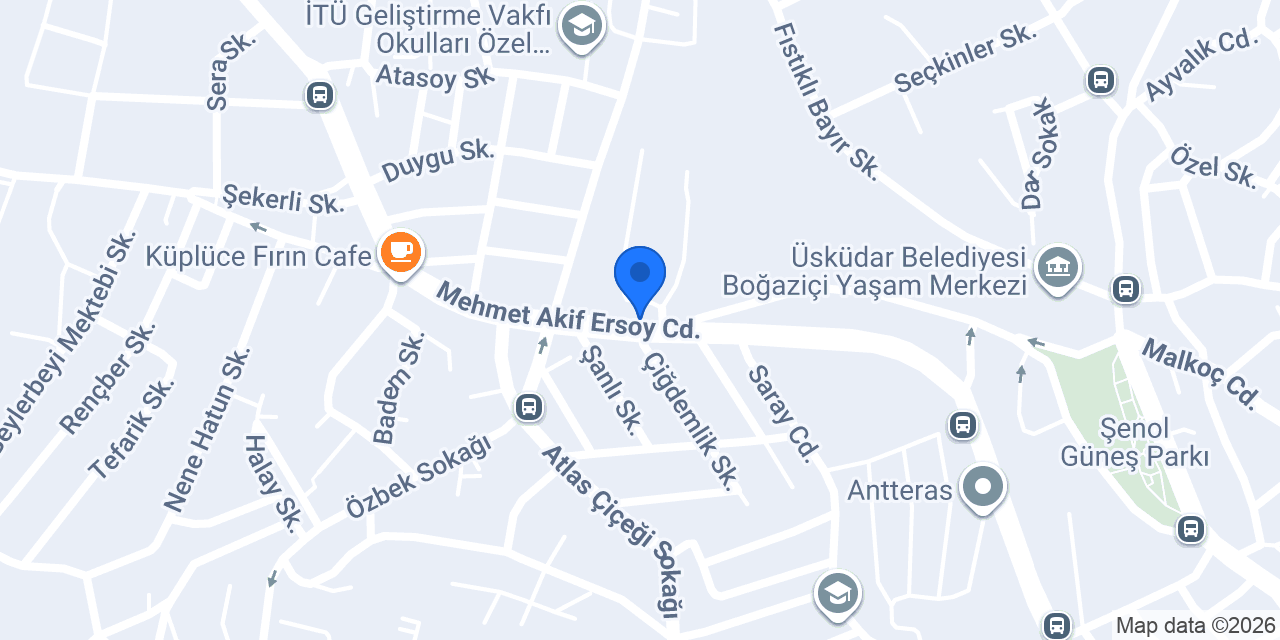 İSPARK Küplüce Taksi Durağı Otoparkı konumu