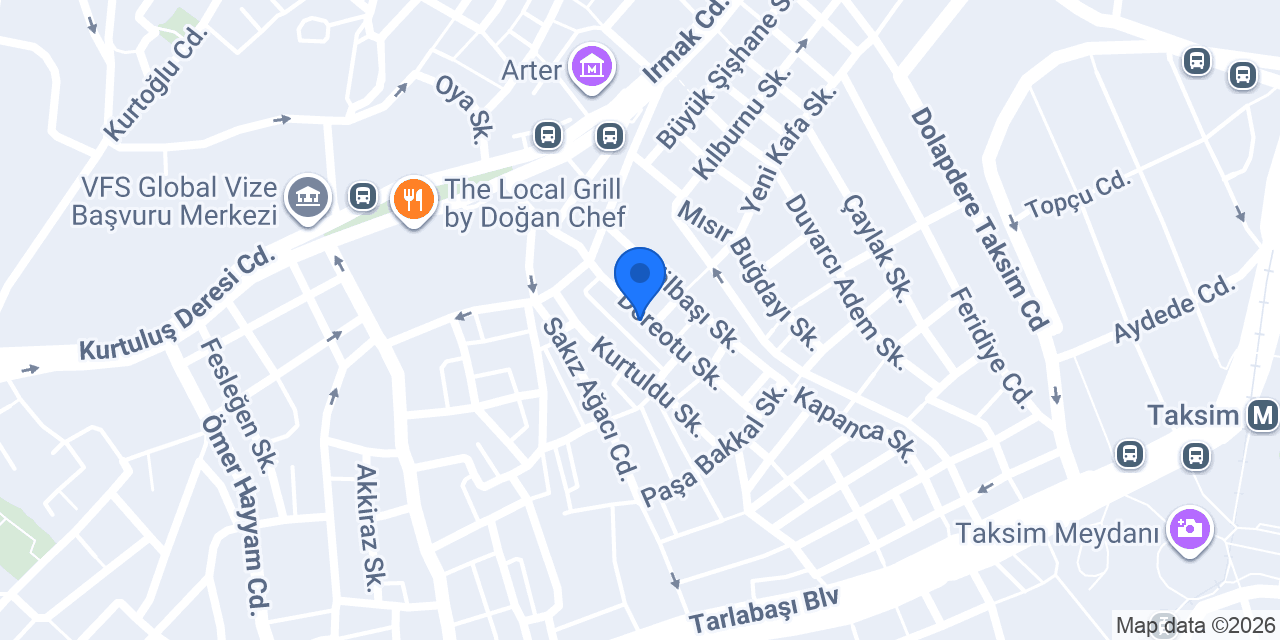 BEYOĞLU MASA SANDALYE konumu