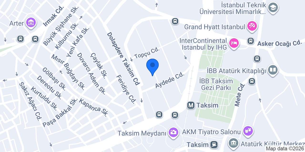 The Manila Spa Ess Hotel Taksim konumu