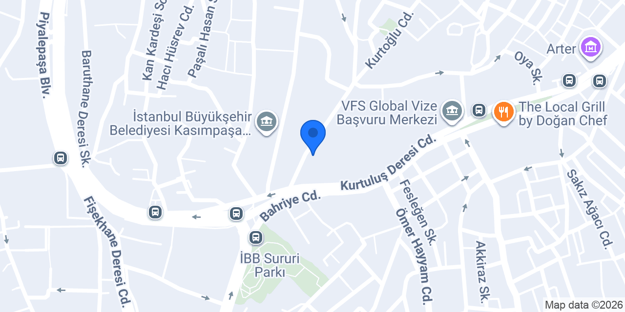 Gülzari Mualla Vakfı konumu