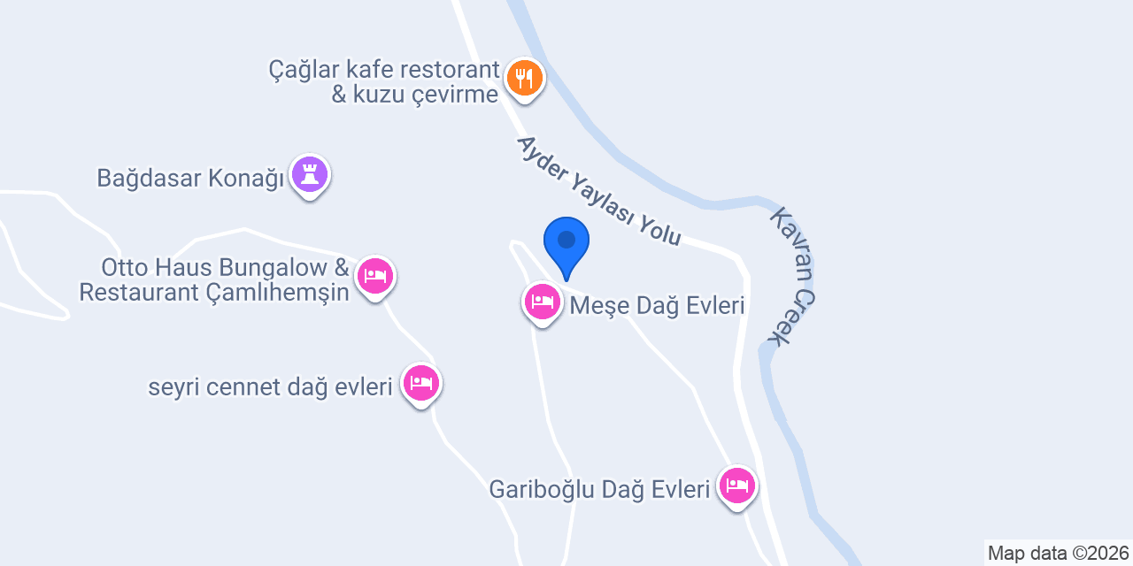 Kaçkin Bungalov konumu