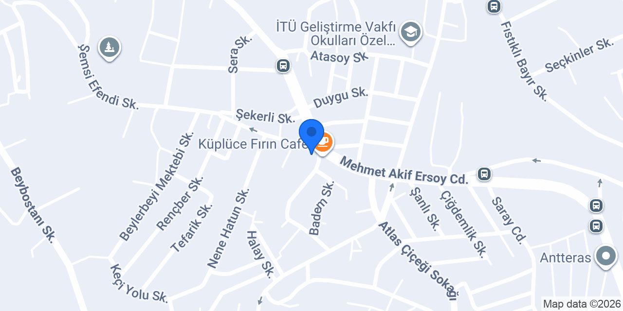 Küplüce Börekçisi konumu