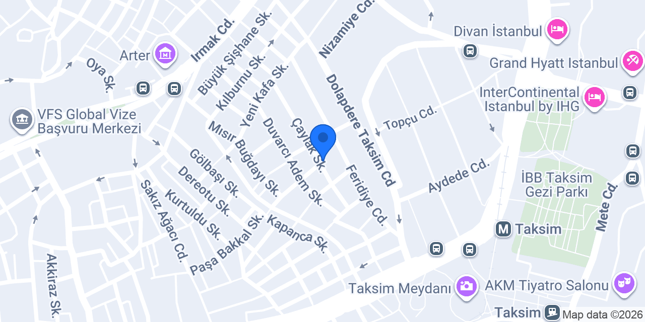 La Serena Taksim konumu