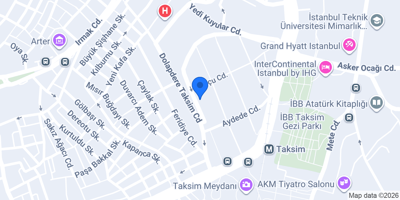 YEŞİM ECZANESİ TAKSİM /BEYOĞLU konumu