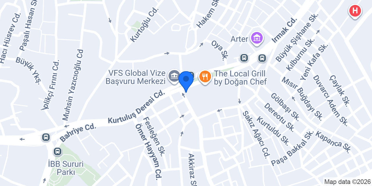 Yıldız Oto Lastik konumu