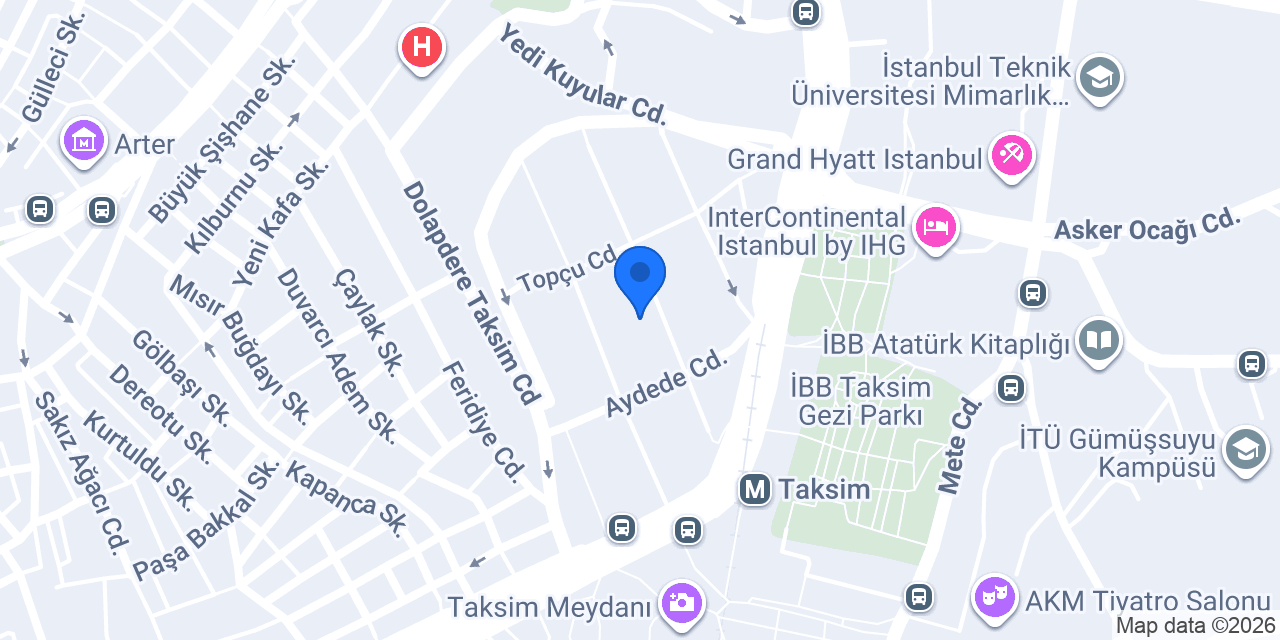 Hotel Lamartine İstanbul konumu