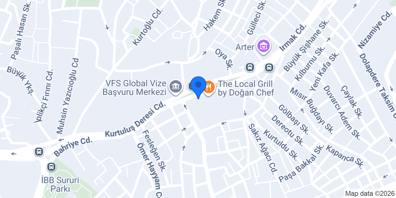 Hüviyet Bekir İlkokulu konumu