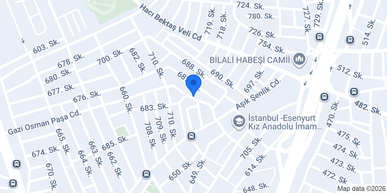 AK İnşaat konumu