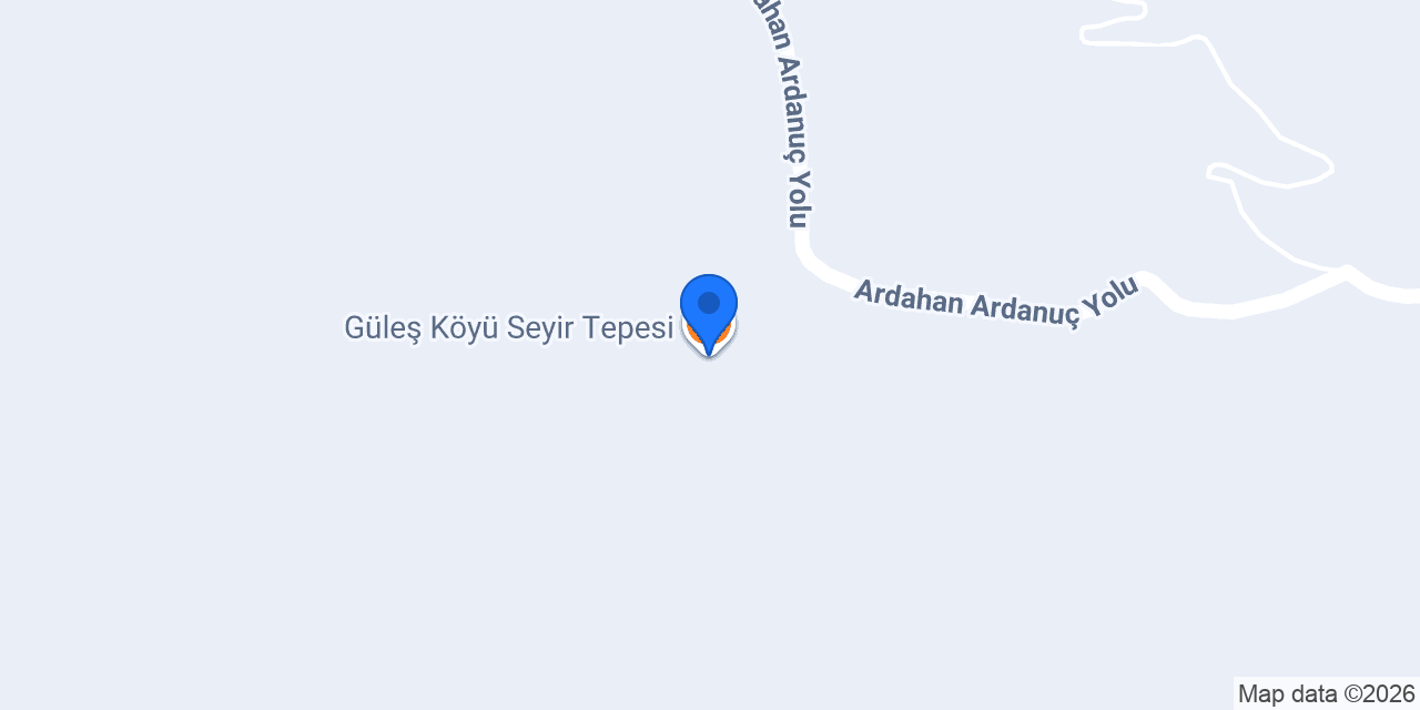 Güleş Köyü Seyir Tepesi konumu