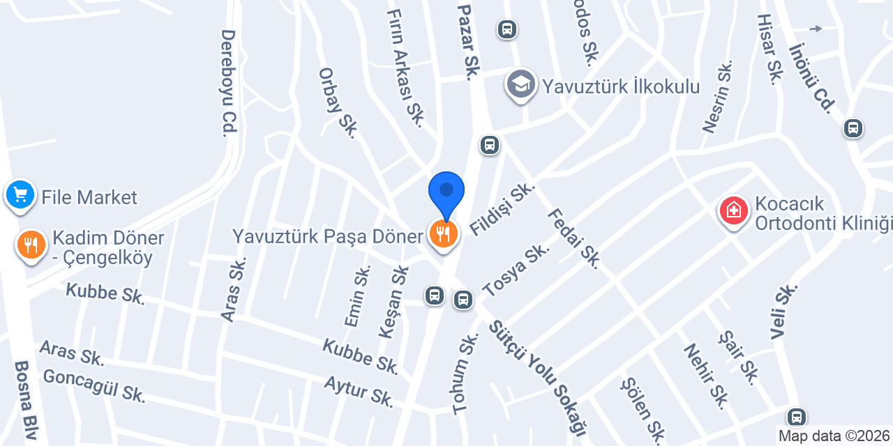 Yavuztürk Çay Evi konumu