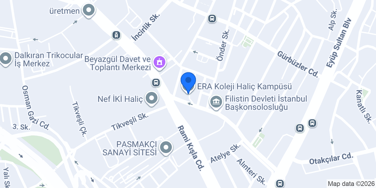 ERA Koleji Haliç Kampüsü konumu