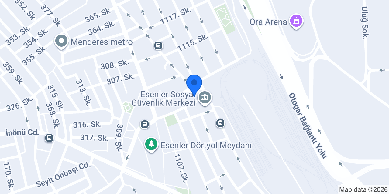 Esenler İlçe Milli Eğitim Müdürlüğü konumu