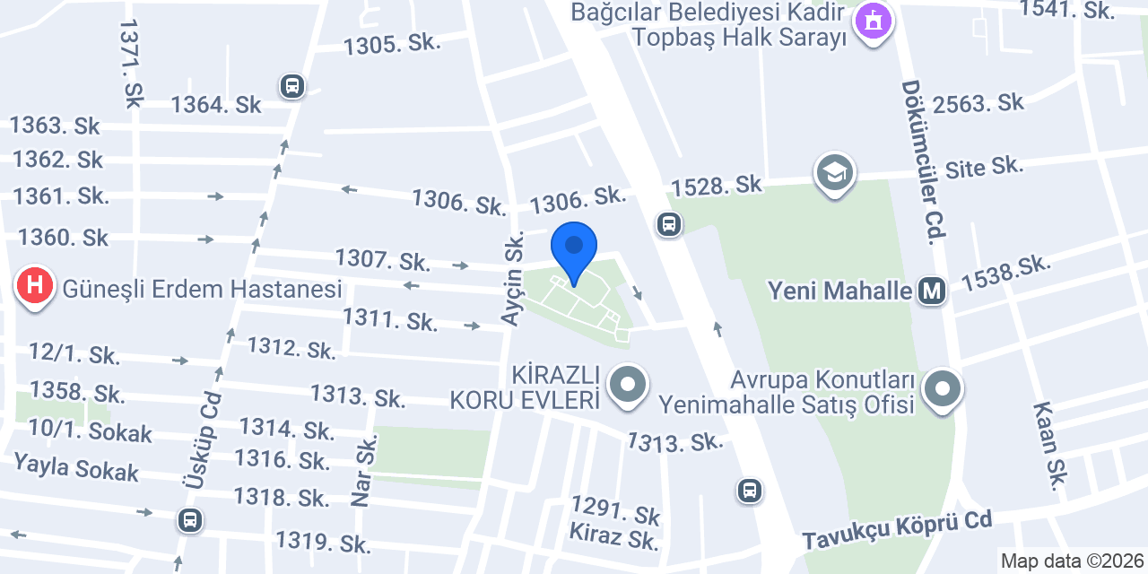 Koca Yusuf Parkı konumu