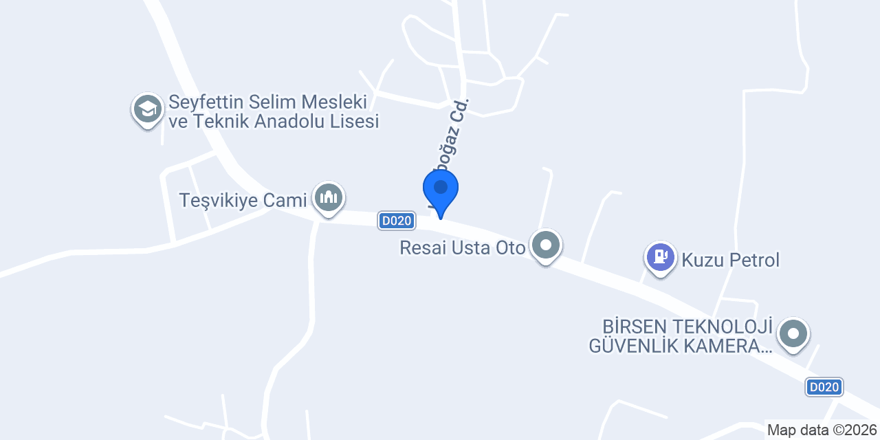 Yenilmez Oto Lastik konumu