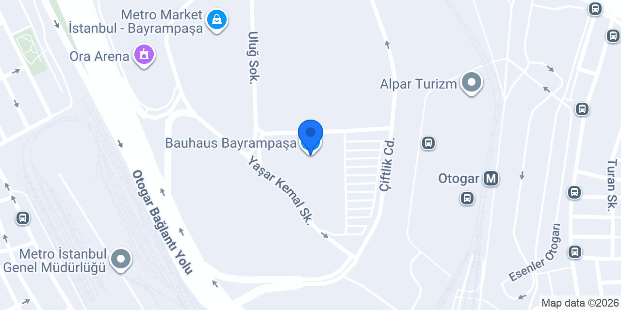 Bauhaus Bayrampaşa konumu
