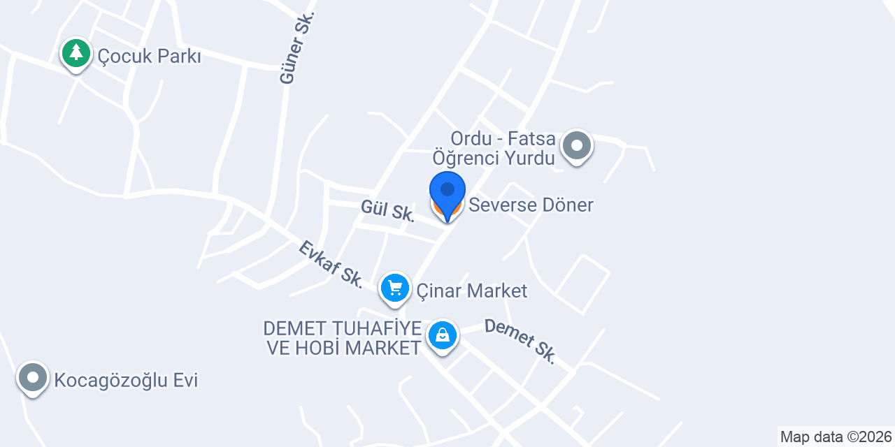 Severse Döner konumu