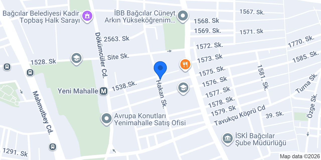 Ayyıldız tesisat konumu