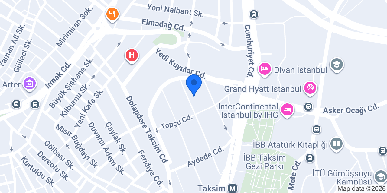 Taksim Cuento Hot konumu