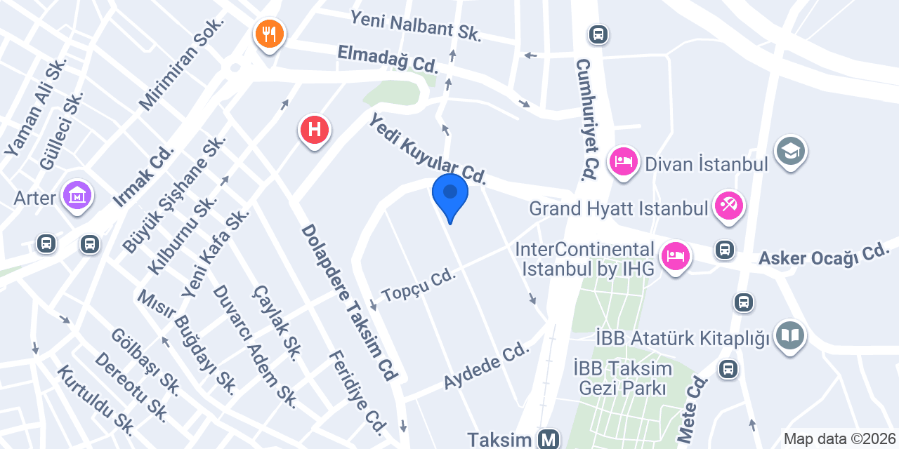 İnci Spa & Hamam - Beyoğlu konumu