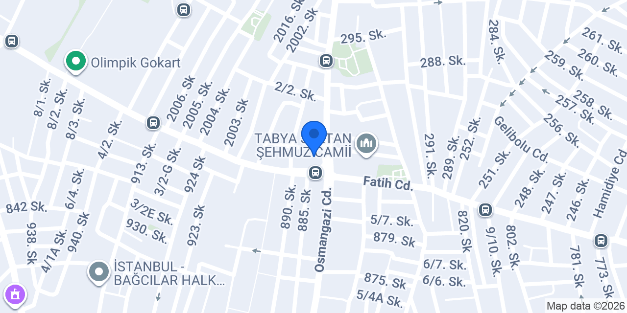 Garanti BBVA Bağcılar Şubesi konumu