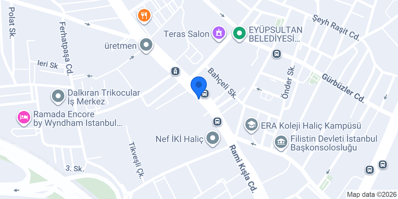 Vakıf Katılım Topçular Şubesi konumu