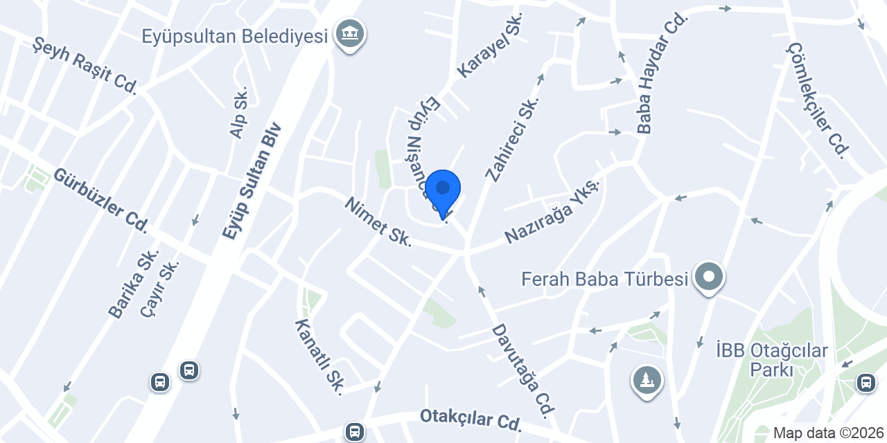 Eyüp Elektrikçi Yılmaz Elektrik konumu