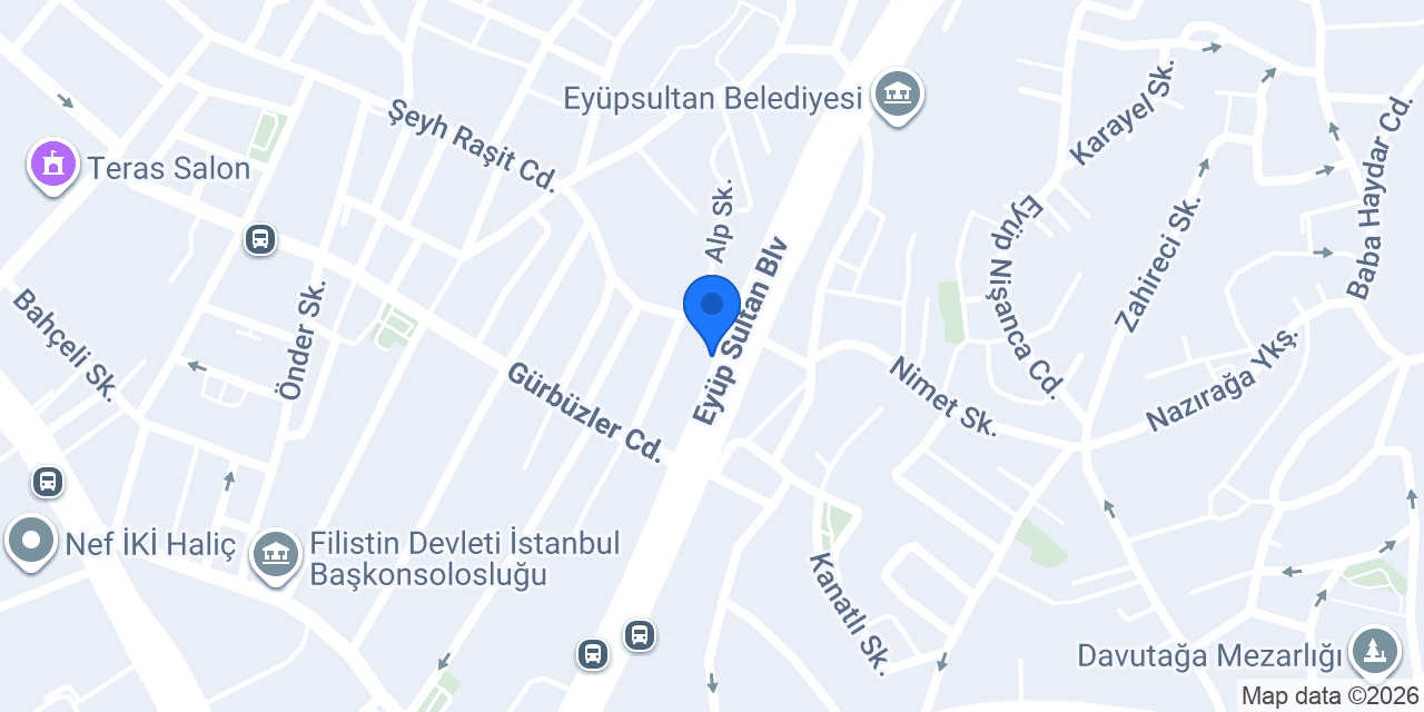 SAADET PARTİSİ EYÜPSULTAN İLÇE BAŞKANLIĞI konumu