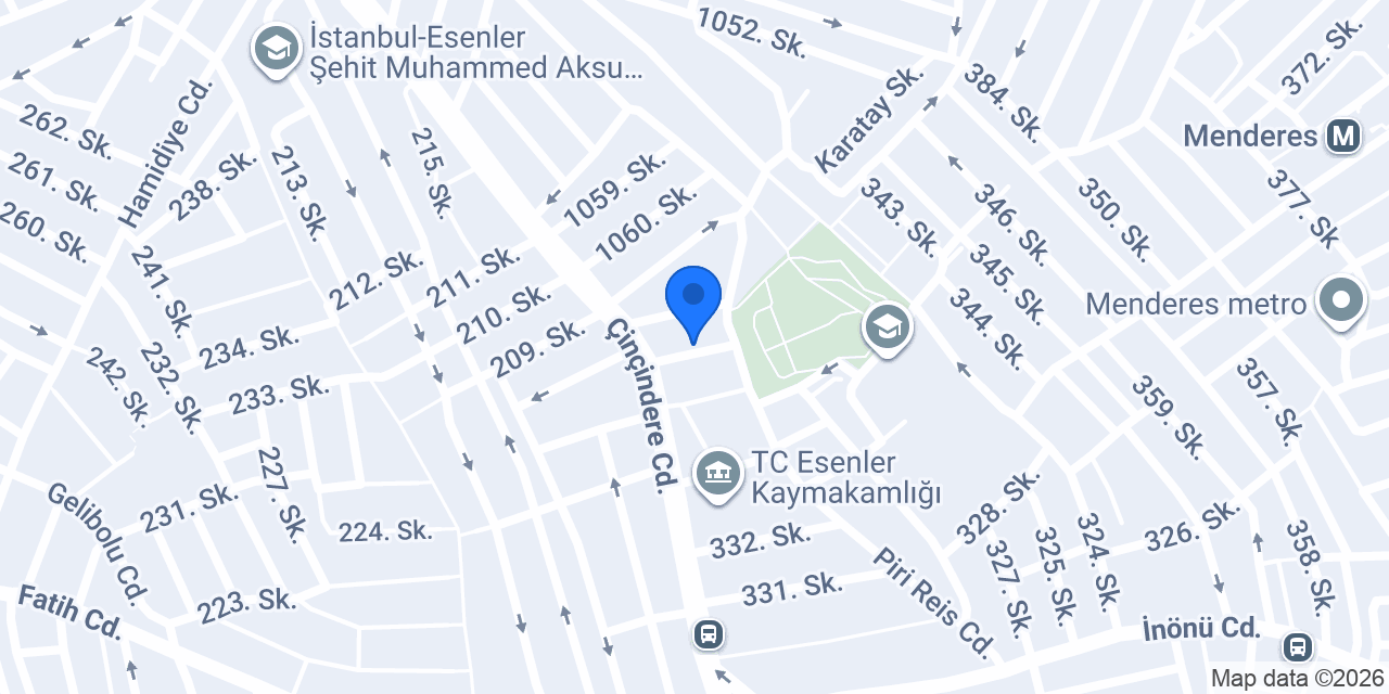 Palmiye Duşakabin konumu